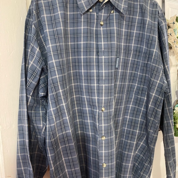 Columbia Blue Casual Button Down Shirt - Picture 2 of 8